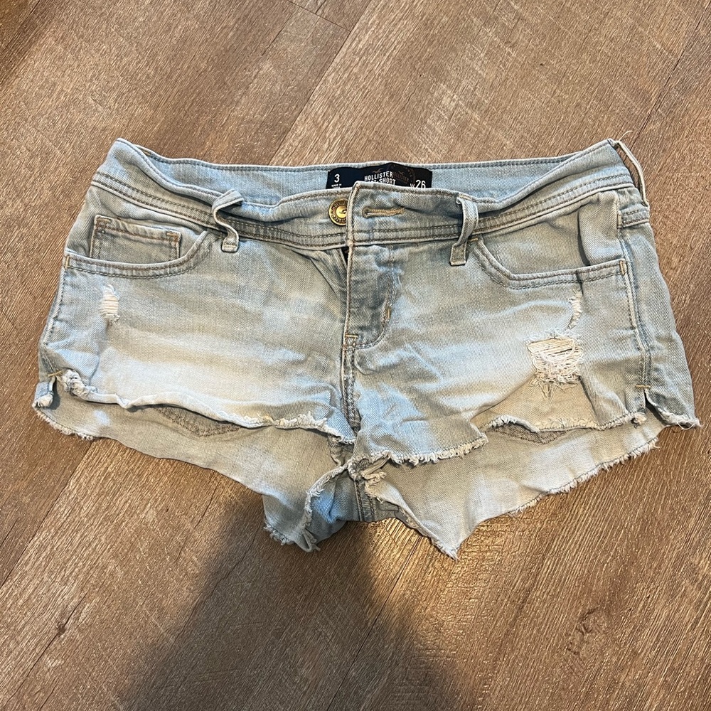 Low Rise Denim Shorts - Hollister